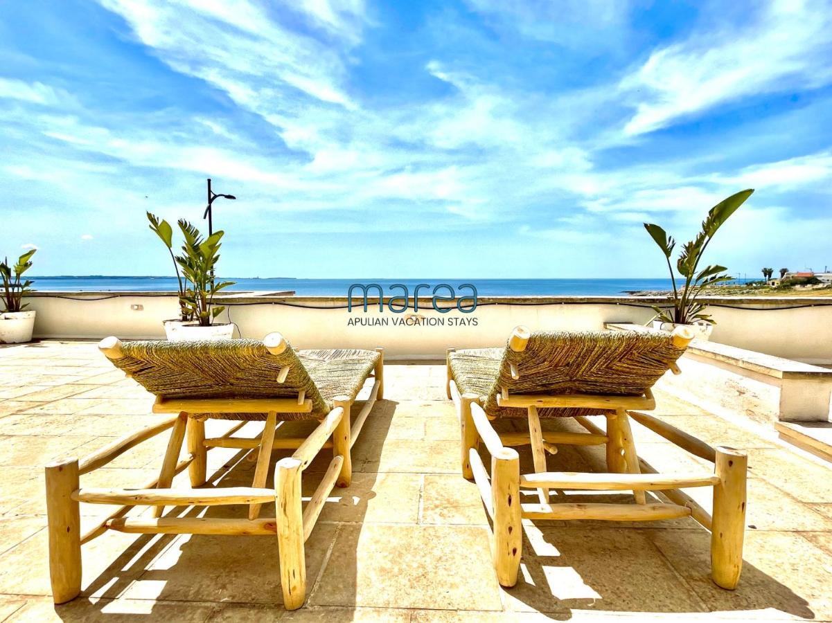 Villa Nauna, Fronte Mare Con Giardino E Terrazzo - Marea Collection Nardo Bagian luar foto