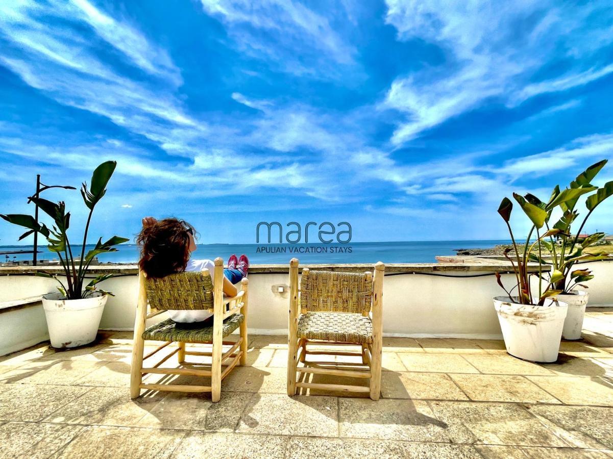 Villa Nauna, Fronte Mare Con Giardino E Terrazzo - Marea Collection Nardo Bagian luar foto